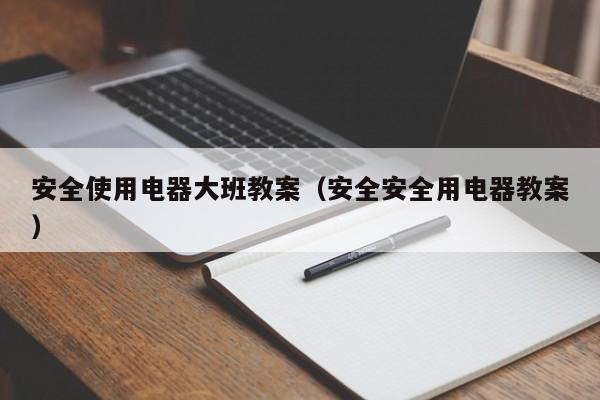 安全使用电器大班教案（安全安全用电器教案）